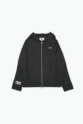 Peace Emblem SuperHeavy™️ Full Zip Hoodie - Off Black