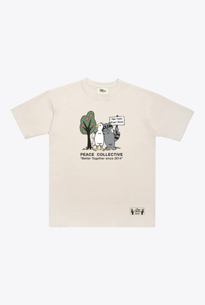 Hug Trees Plant Peace Heavyweight T-Shirt - Ivory