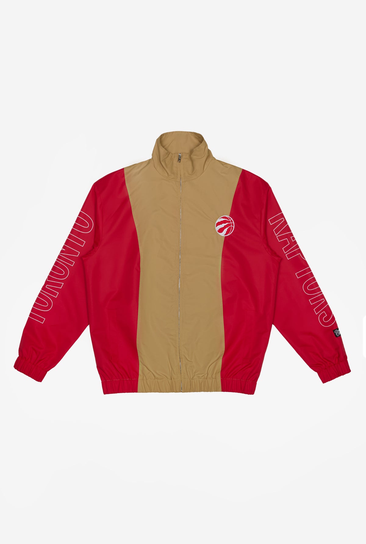 Toronto Raptors Colour Block Windbreaker Jacket - Ivory / Red