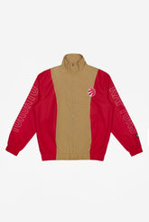 Toronto Raptors Colour Block Windbreaker Jacket - Ivory / Red