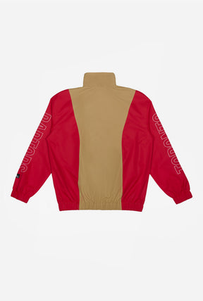 Toronto Raptors Colour Block Windbreaker Jacket - Ivory / Red