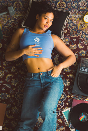 Débardeur court des Raptors de Toronto - Violet