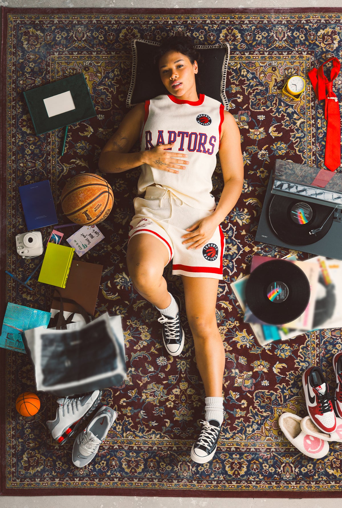 Short de basketball tricoté des Raptors de Toronto - Ivoire