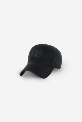 Pittsburgh Steelers Clean Up Cap - Black On Black
