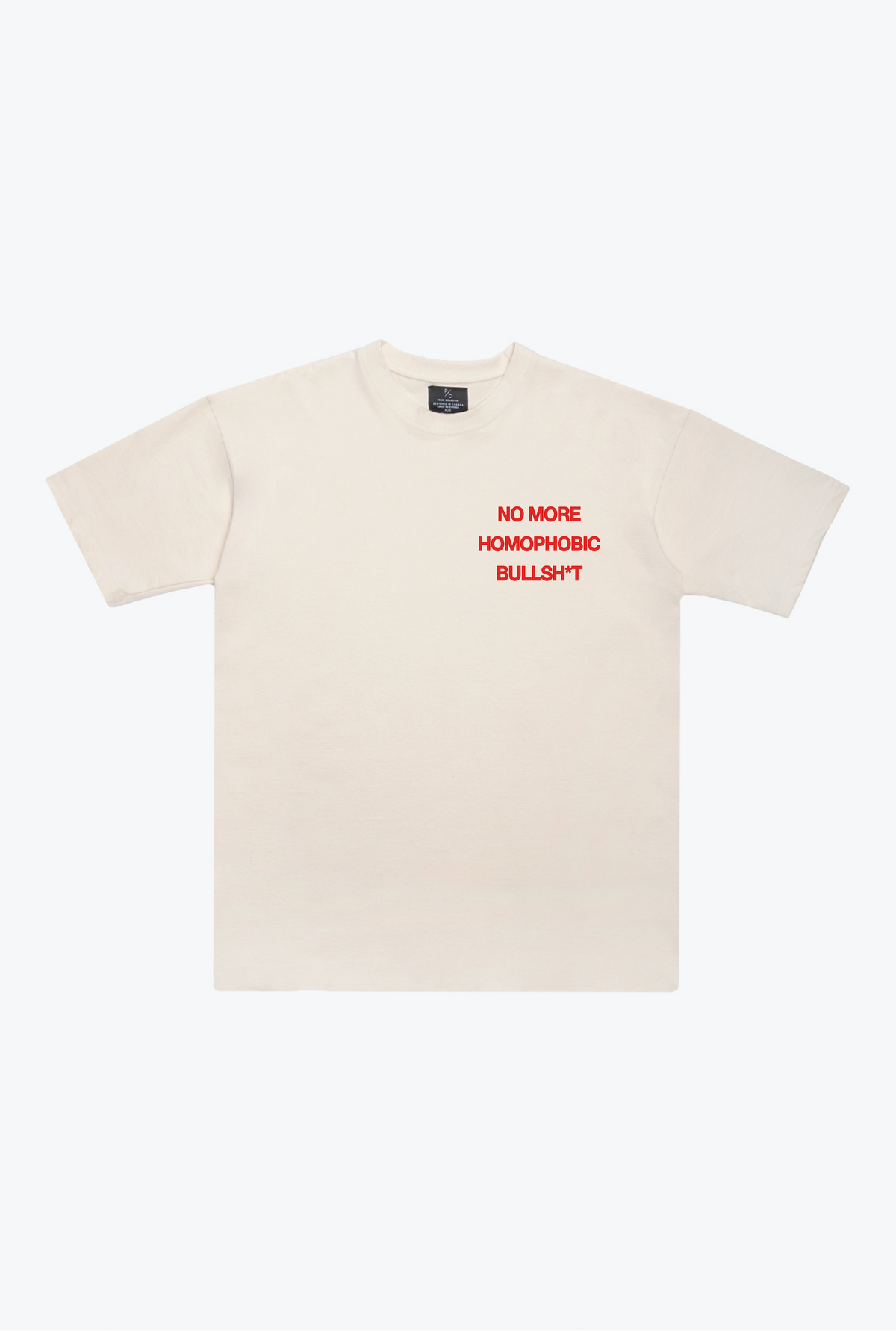 No More Homophobic BS Heavyweight T-Shirt - Ivory