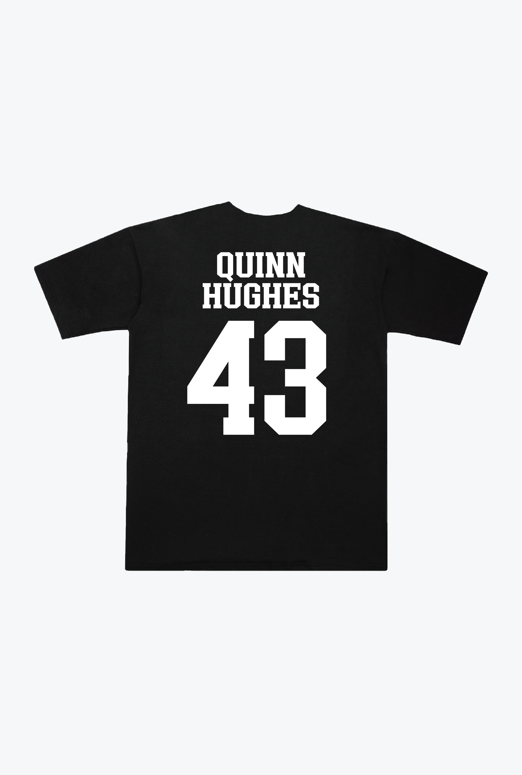 Quinn Hughes Memorial Heavyweight T-Shirt - Black