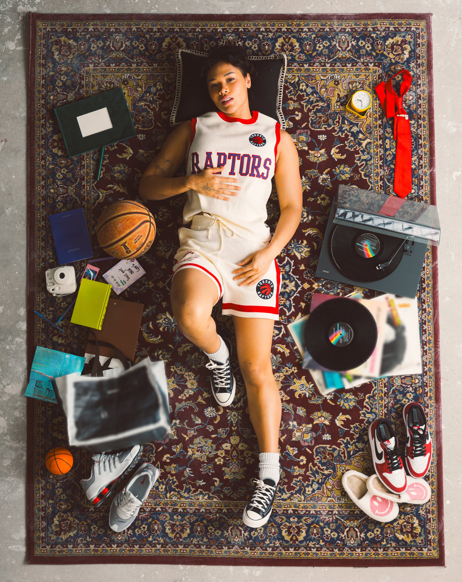 Maillot de basketball tricoté des Raptors de Toronto - Ivoire