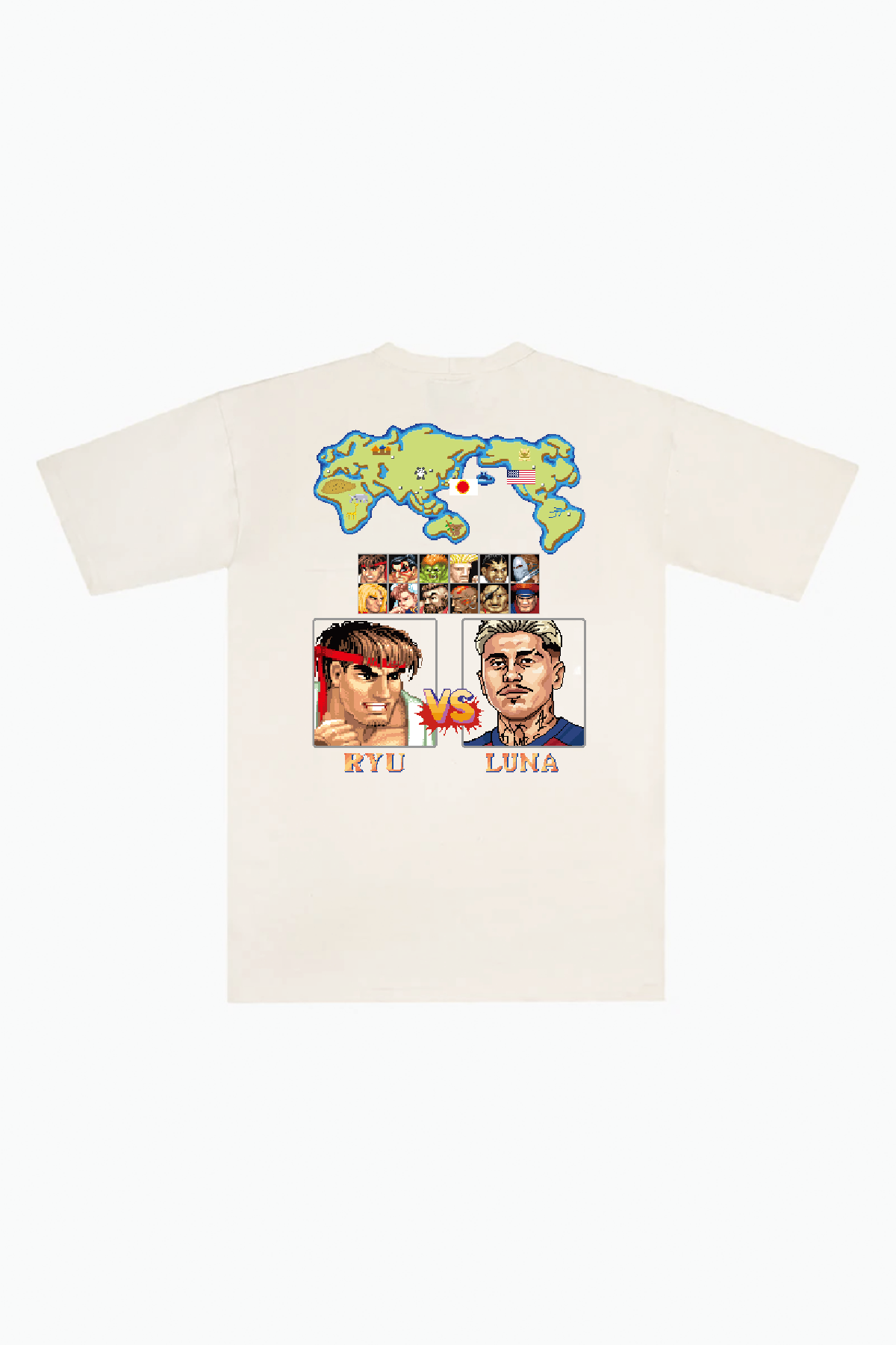 Real Salt Lake x Street Fighter Select Premium T-Shirt - Ivory