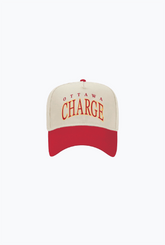 Ottawa Charge A-Frame Cap - Ivory / Red