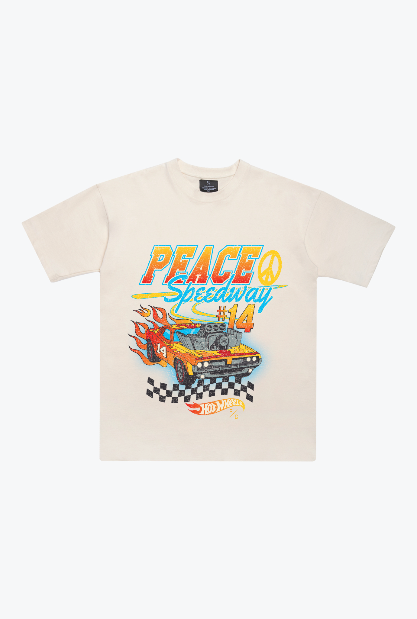 Peace Speedway Heavyweight T-Shirt - Ivory