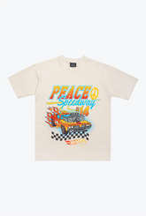 Peace Speedway Heavyweight T-Shirt - Ivory