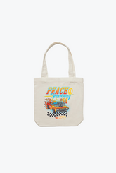 Peace Speedway Racing Tragetasche - Natur