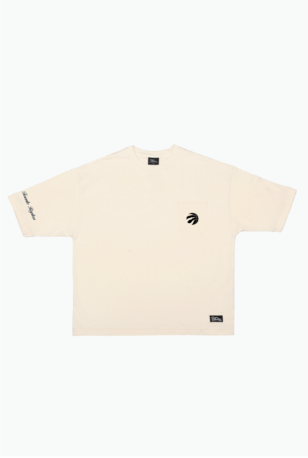 T-shirt à poche épais style preppy des Raptors de Toronto - Ivoire