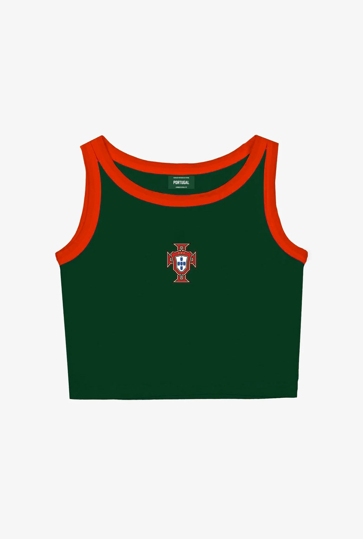 Portugal Damen Cropped Tanktop - Rot