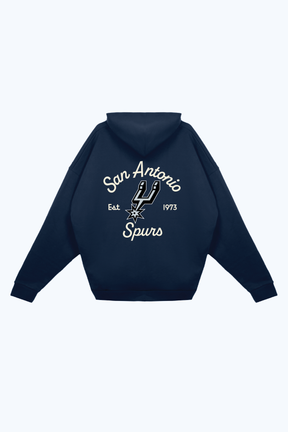 San Antonio Spurs Fanleisure Heavyweight Hoodie - True Navy