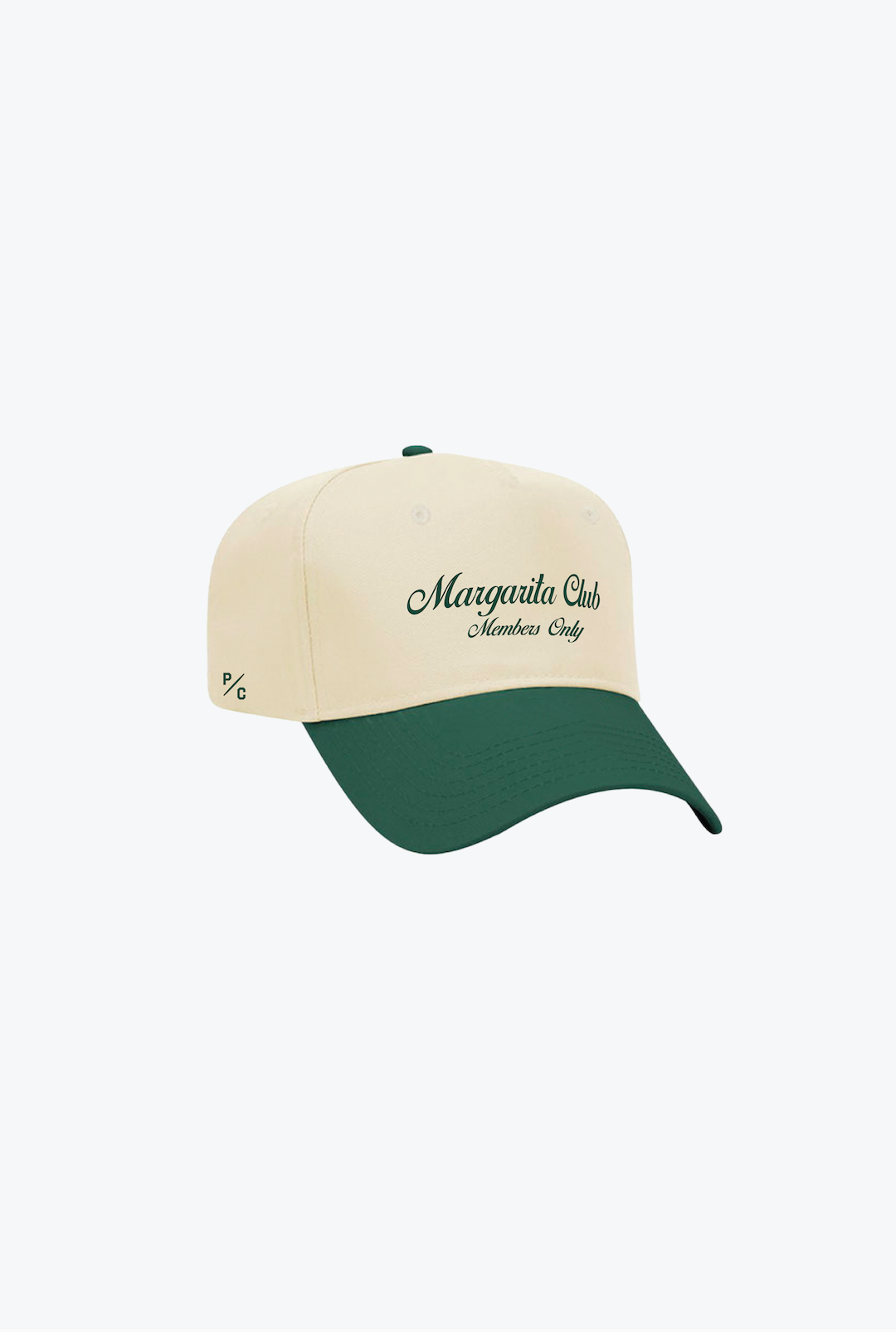 Margarita Club  A-Frame Cap - Forest Green/Ivory
