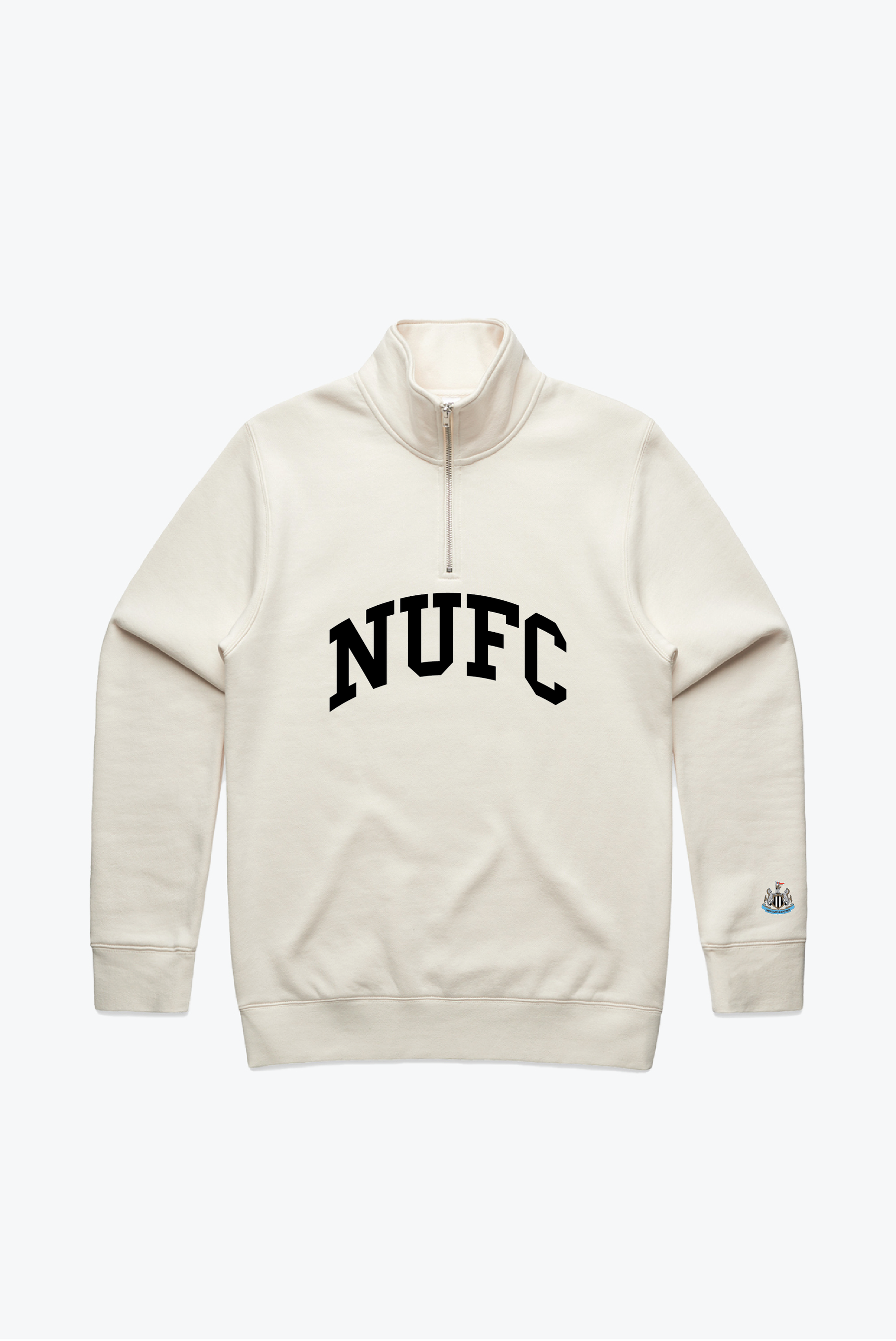Newcastle United Essentials Quarter Zip - Ivory