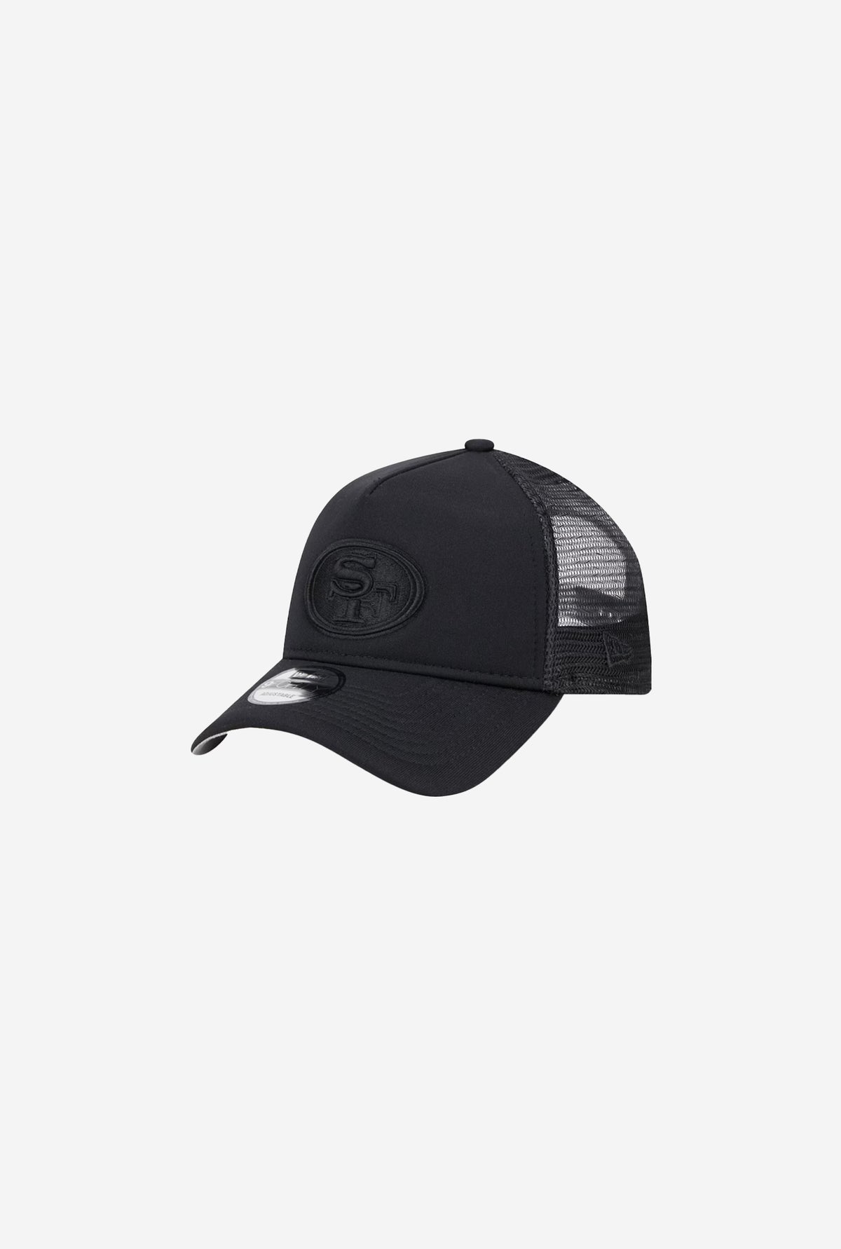 San Francisco 49ers 9FORTY A-Frame All Day Trucker - Black/Black