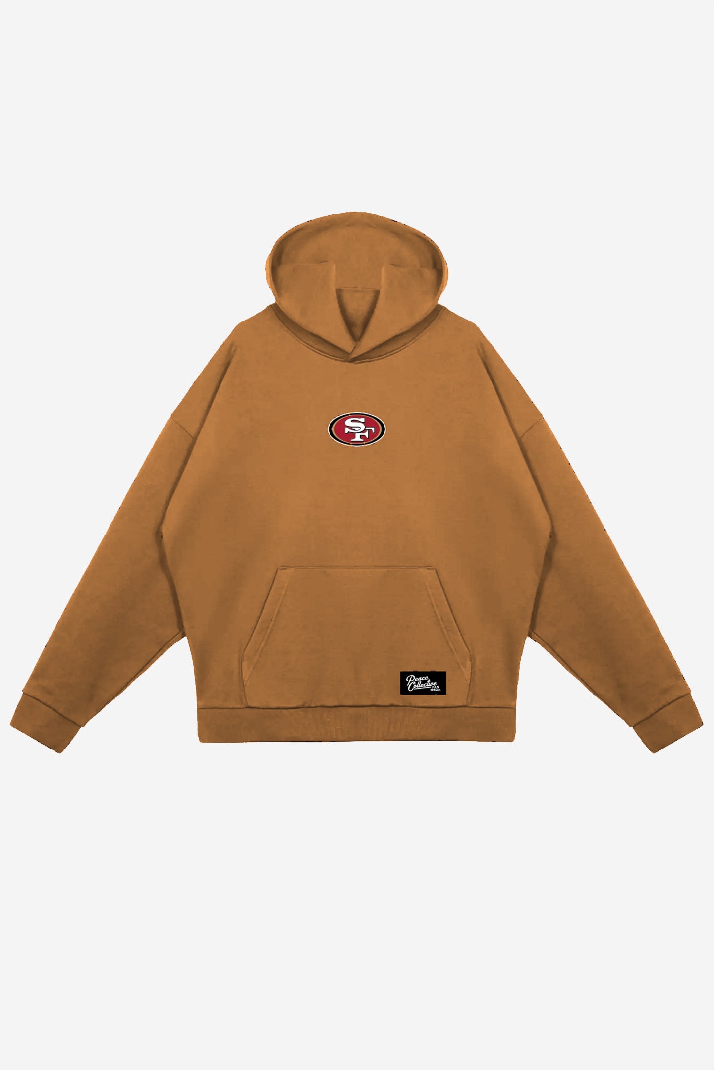 San Francisco 49ers Fanleisure Heavyweight Hoodie - Brown