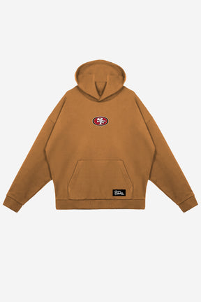 San Francisco 49ers Fanleisure Heavyweight Hoodie - Brown