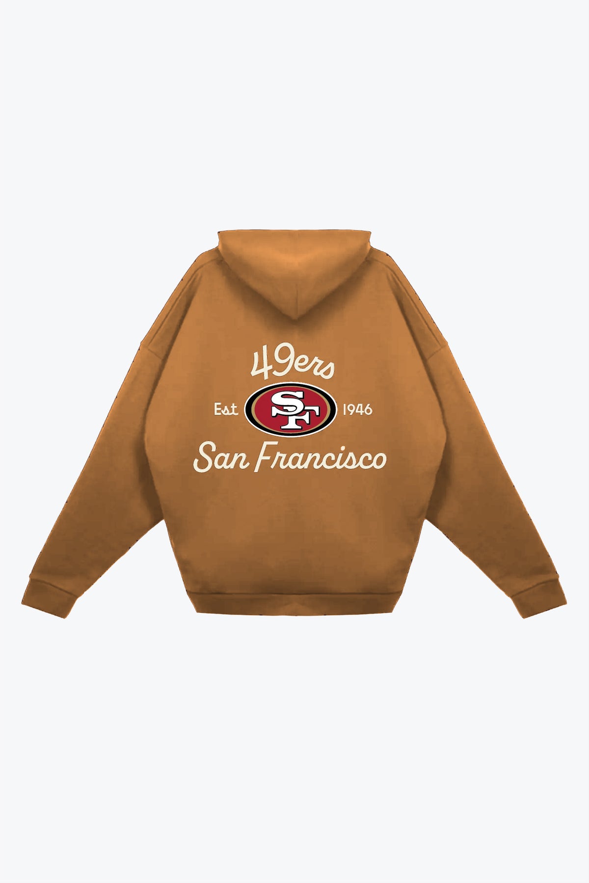 San Francisco 49ers Fanleisure Heavyweight Hoodie - Brown