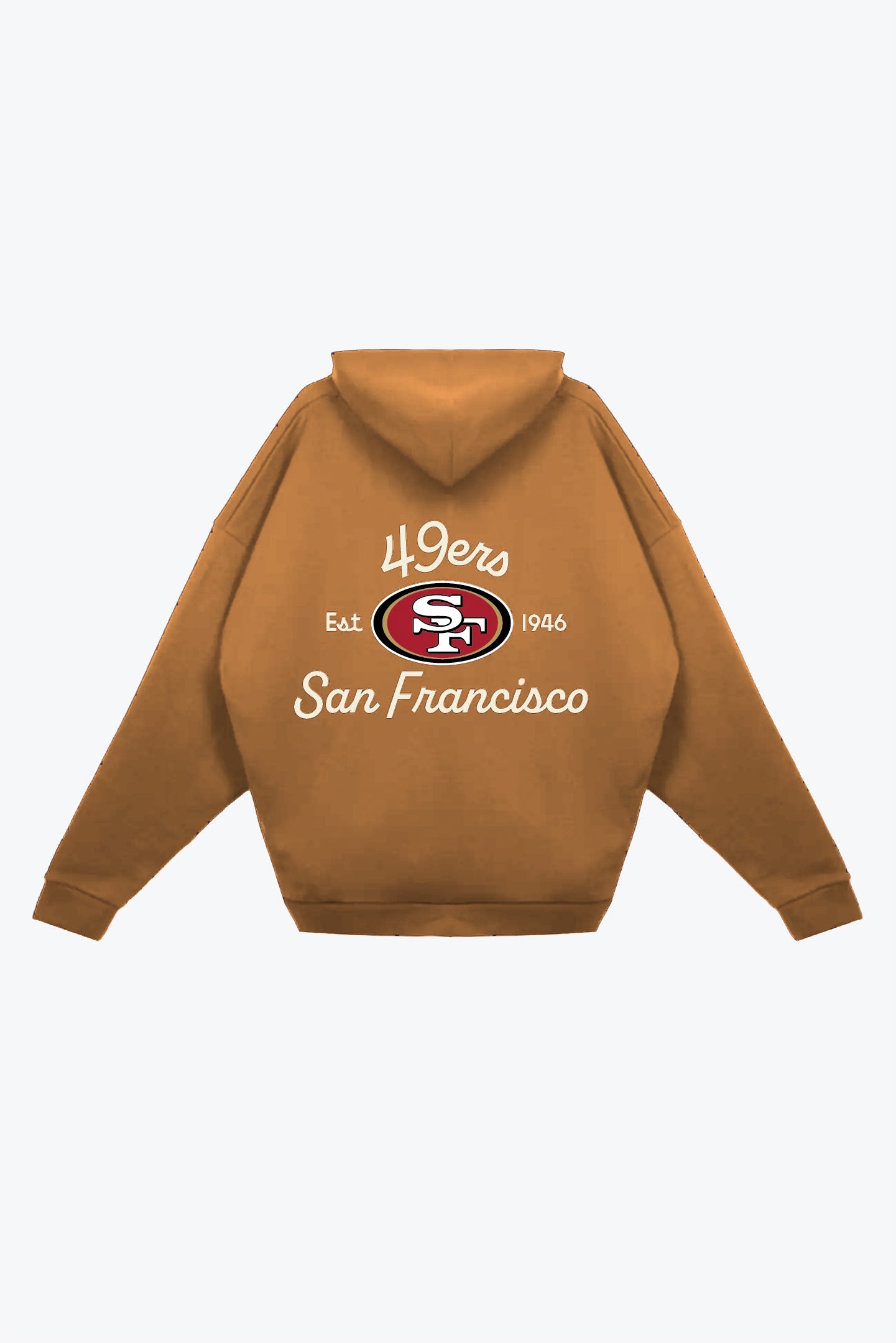San Francisco 49ers Fanleisure Heavyweight Hoodie - Brown