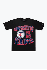 P/C x U Of Toronto Vintage Collegiate Graphic Heavyweight T-Shirt - Navy