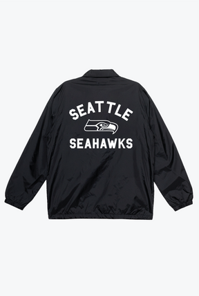 Seattle Seahawks Essentials Coach Jacket - Black