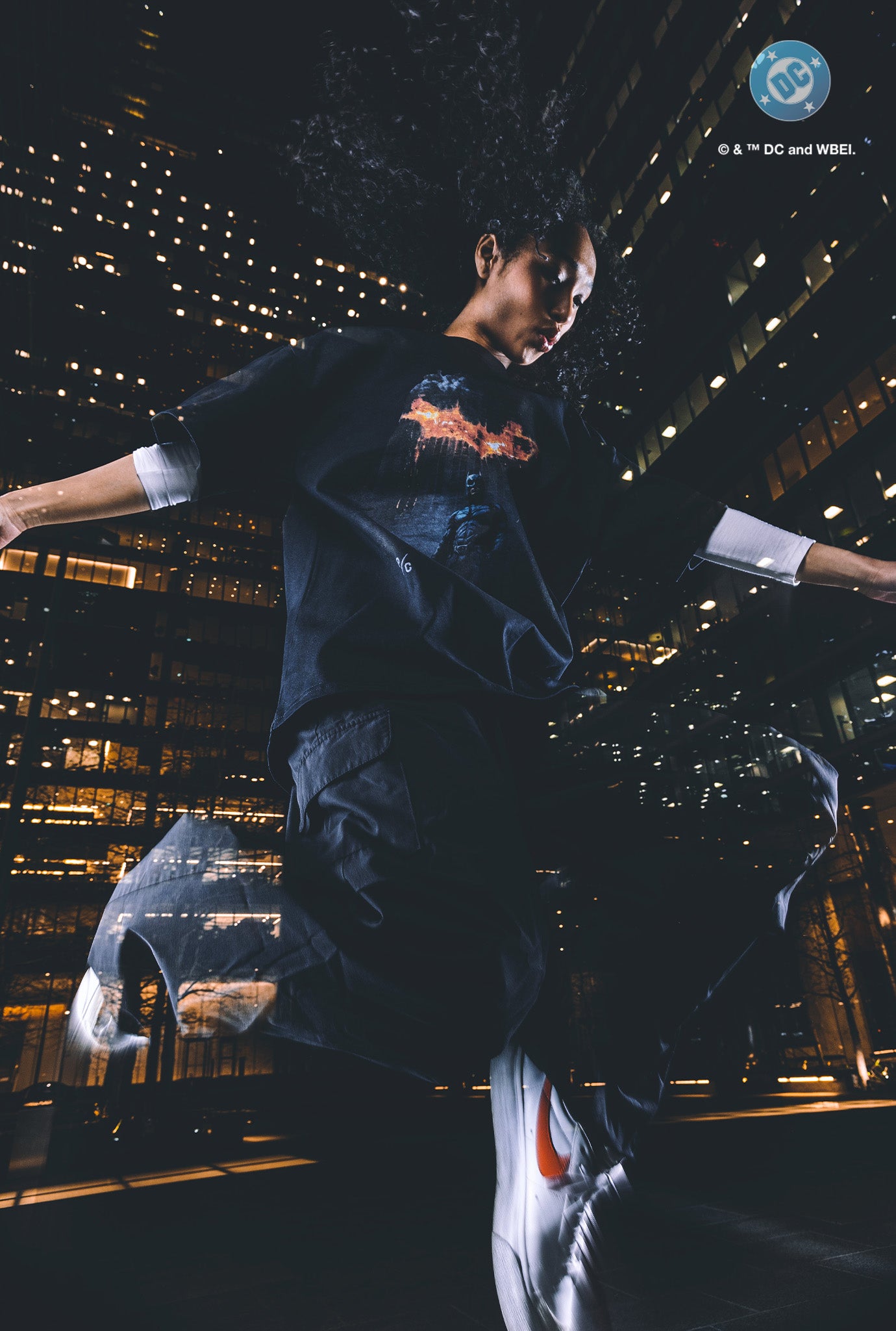 Camiseta US Soccer x DC Comics The Dark Knight - Negra