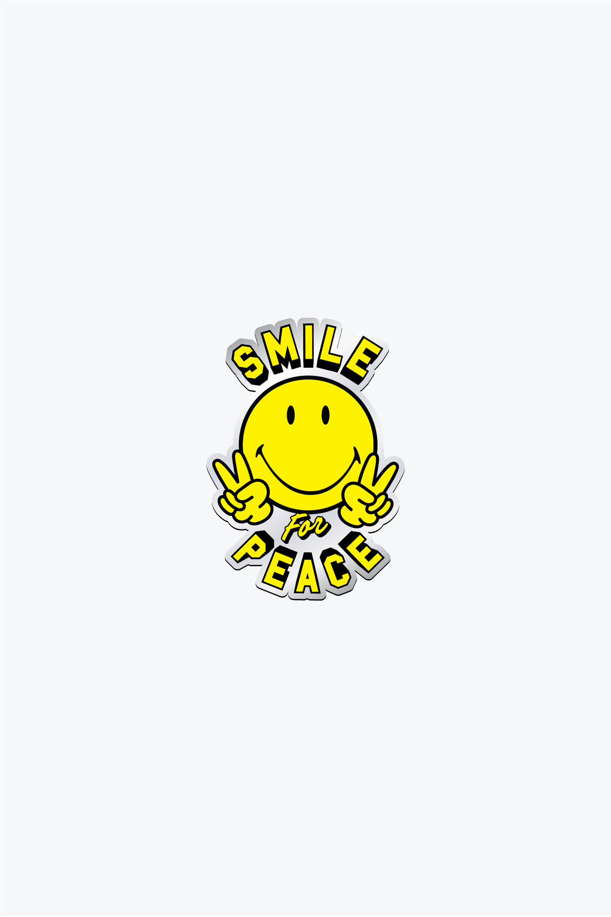 P/C x Smiley Peace Sign Lapel Pin - Multi