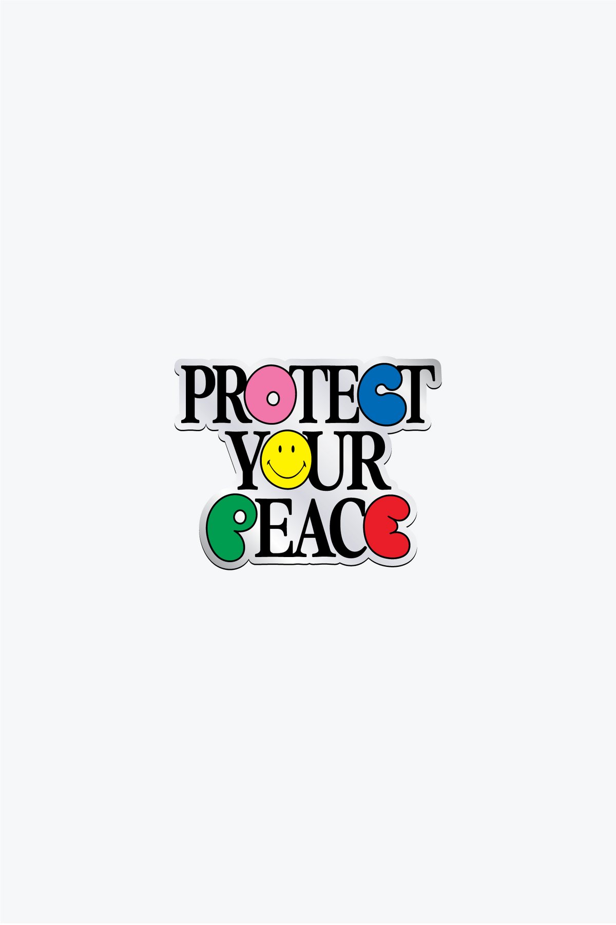 P/C x Smiley Protect Your Peace Lapel Pin - Multi