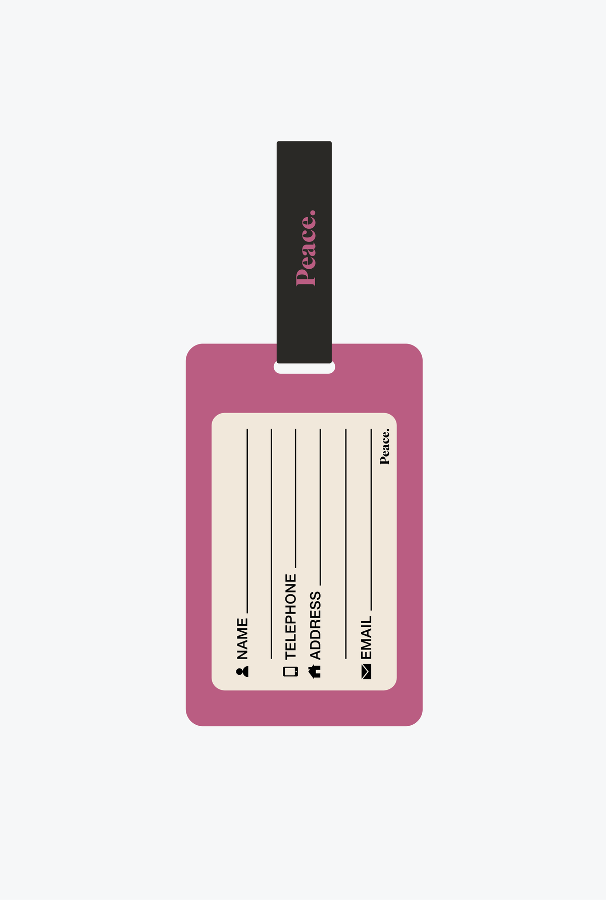Toronto Winter Escape Luggage Tag - Heather Rose