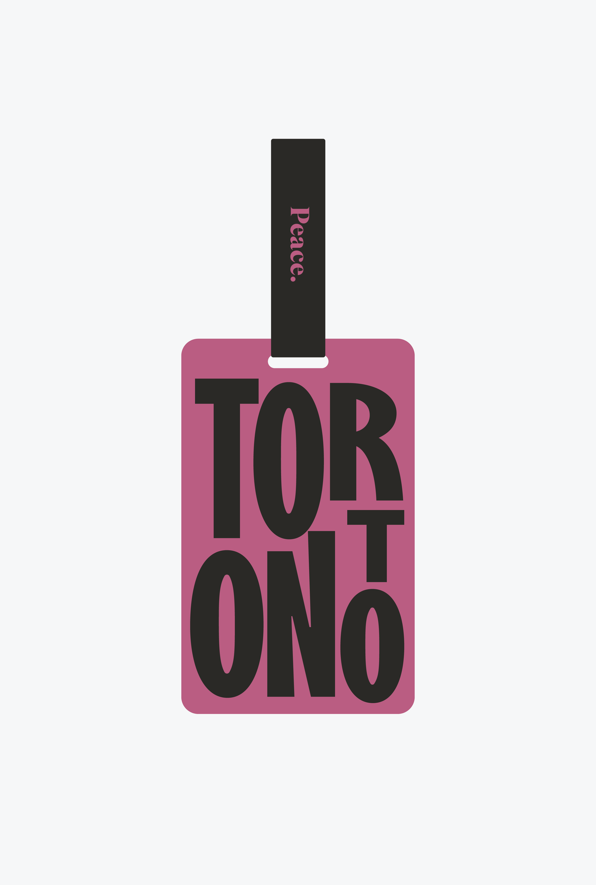 Toronto Winter Escape Luggage Tag - Heather Rose