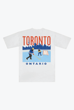Toronto Winter Escape Heavyweight T-Shirt - White
