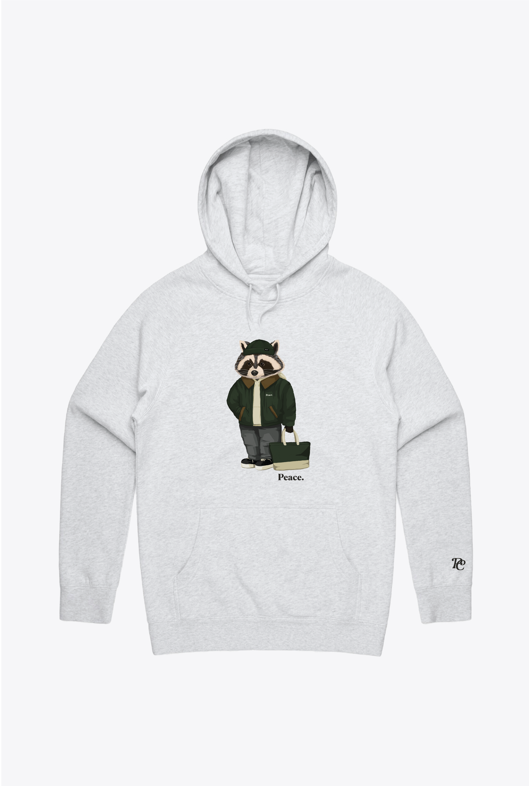 Fashion Trash Teddy Hoodie - Ash