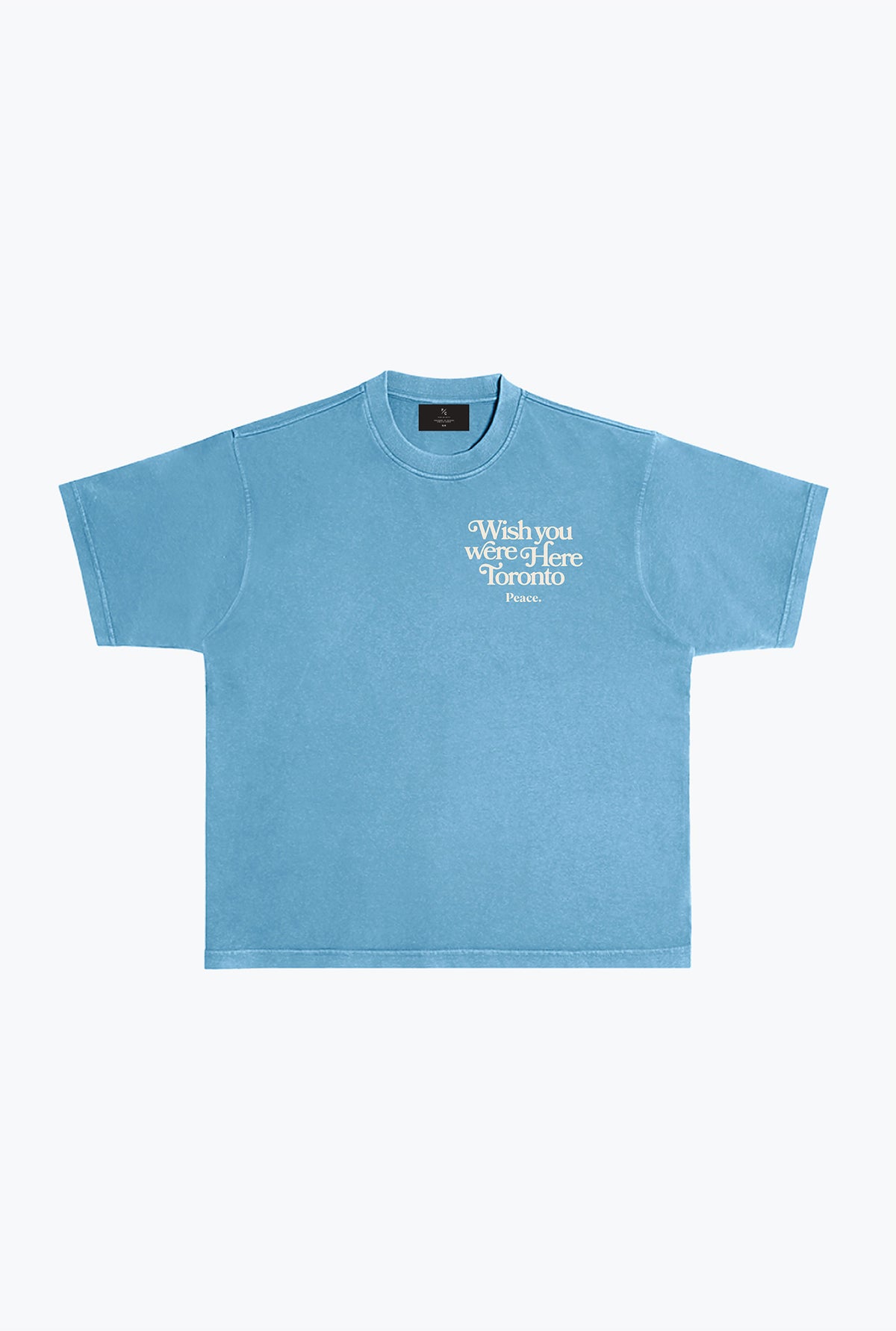 Toronto Wish You Were Here Heavyweight Garment Dyed T-Shirt - Blue