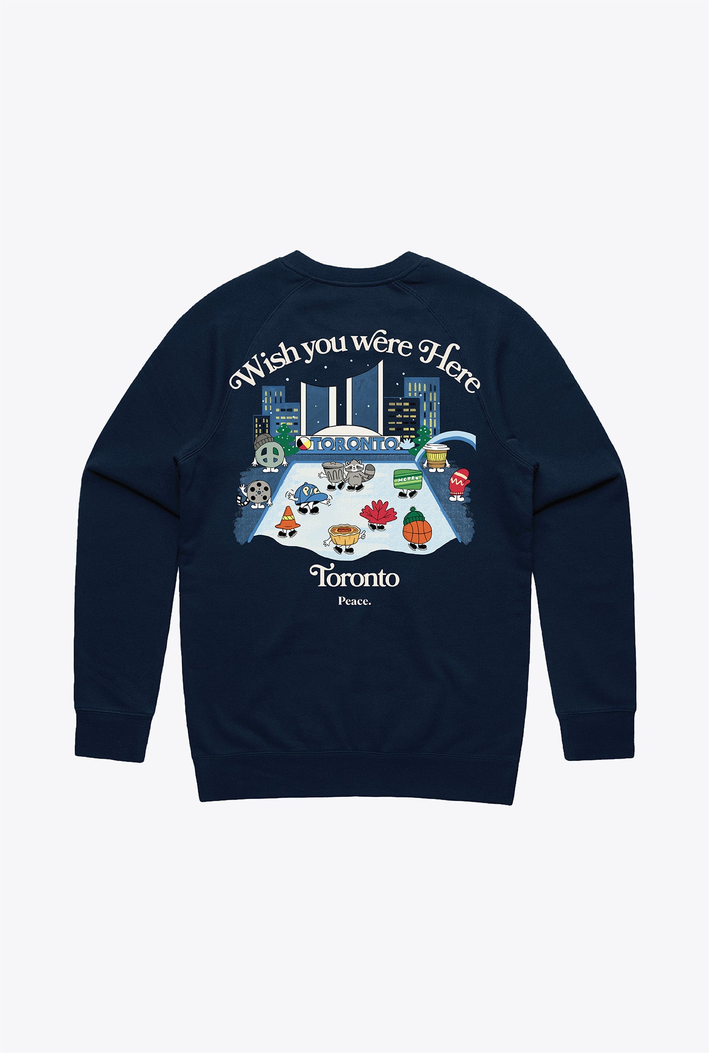 Toronto Wish You Were Here Crewneck - Navy