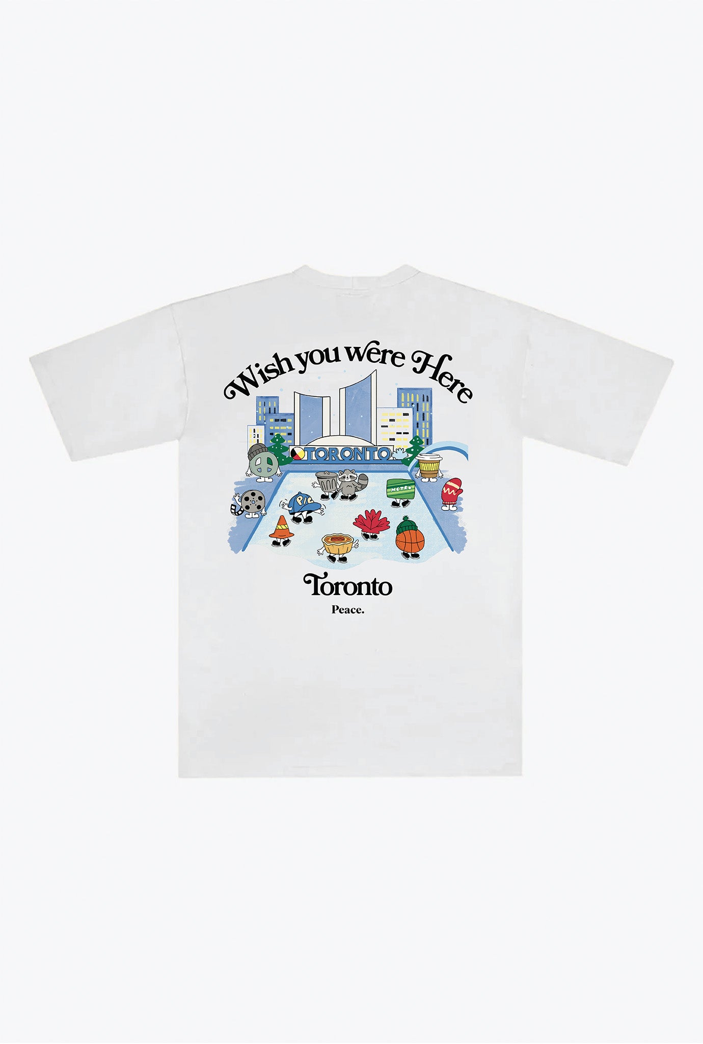 Toronto Wish You Were Here Heavyweight T-Shirt - White