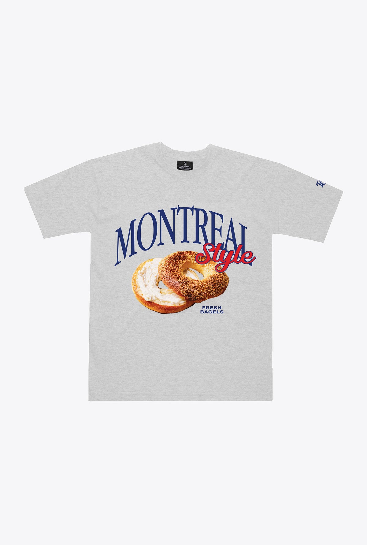 Montreal Food Scene Heavyweight T-Shirt - Ash