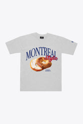 Montreal Food Scene Heavyweight T-Shirt - Ash