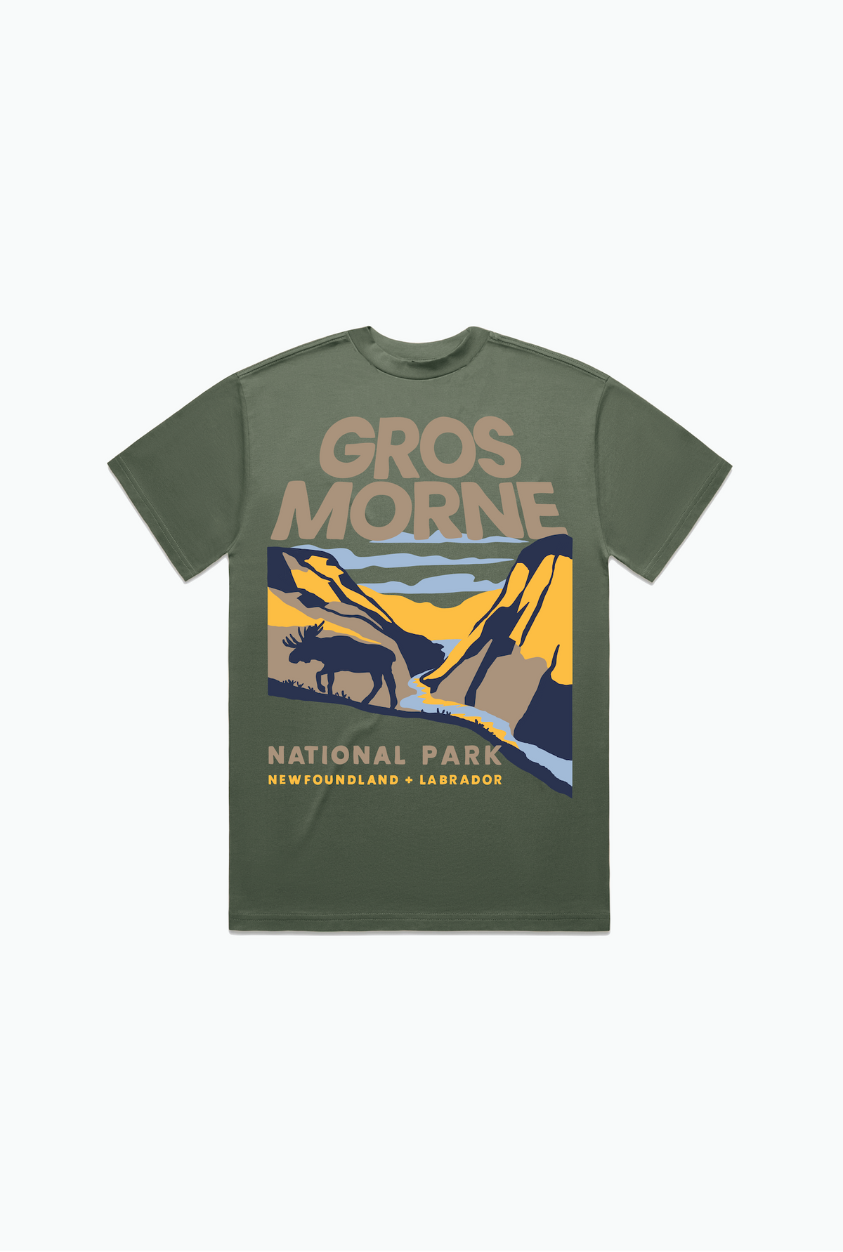 Gros Morne National Park Heavyweight T-Shirt - Cypress