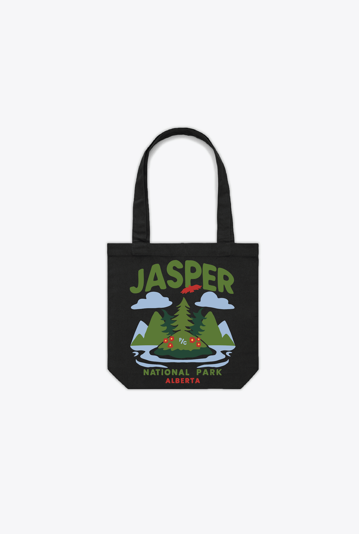 Sac fourre-tout noir pour le parc national Jasper