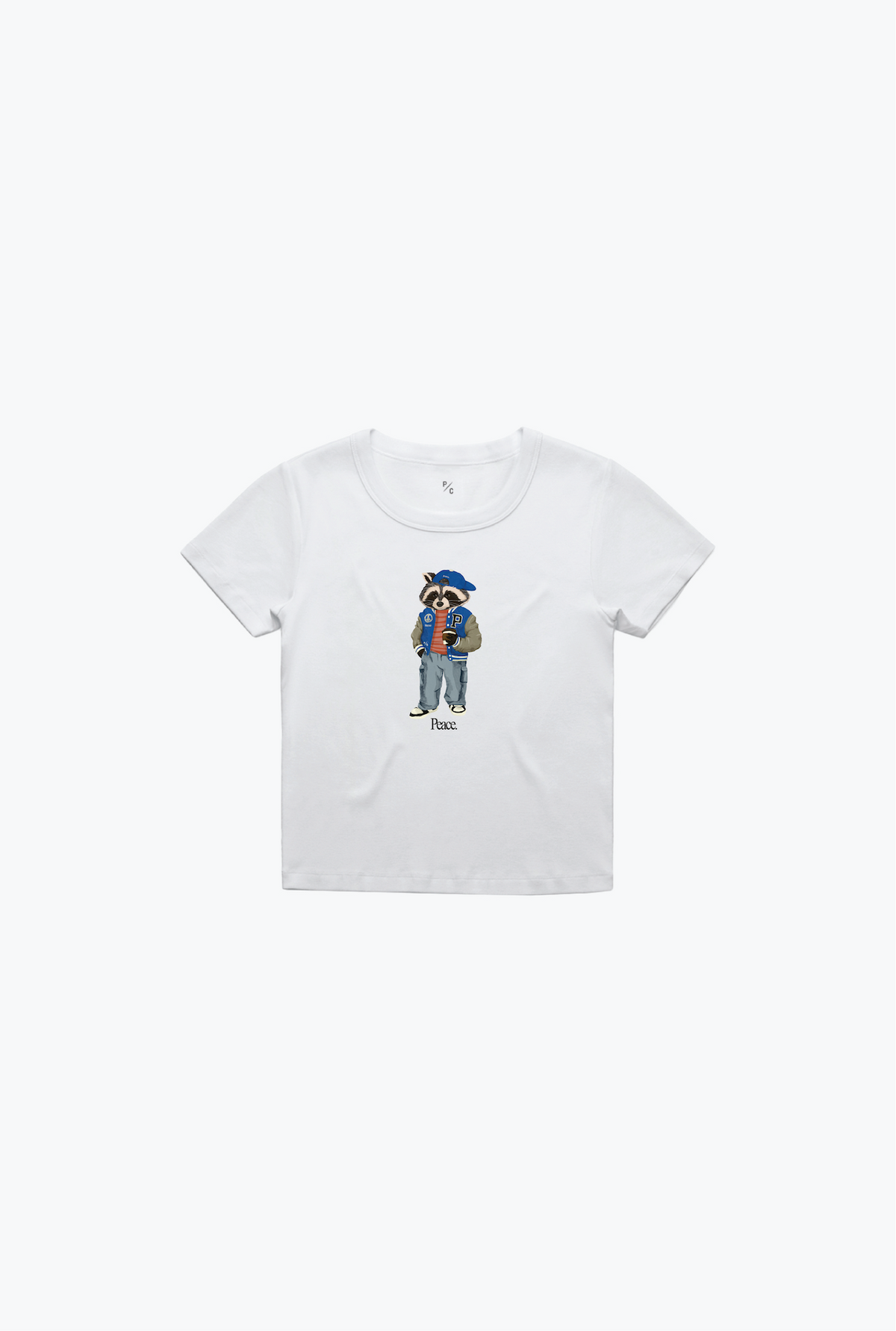 Vacances d'été Trash Teddy : T-shirt bébé ours en peluche tendance - Blanc