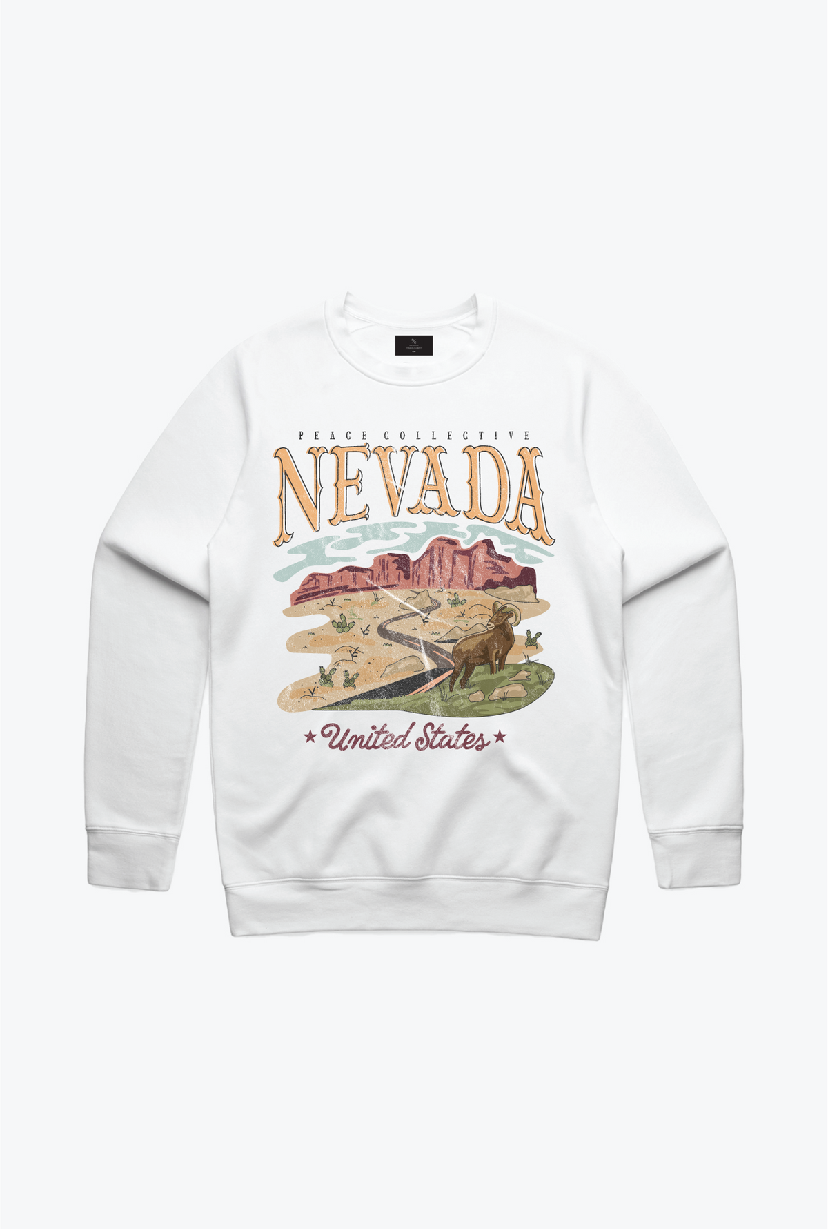 Nevada Vintage Crewneck - White