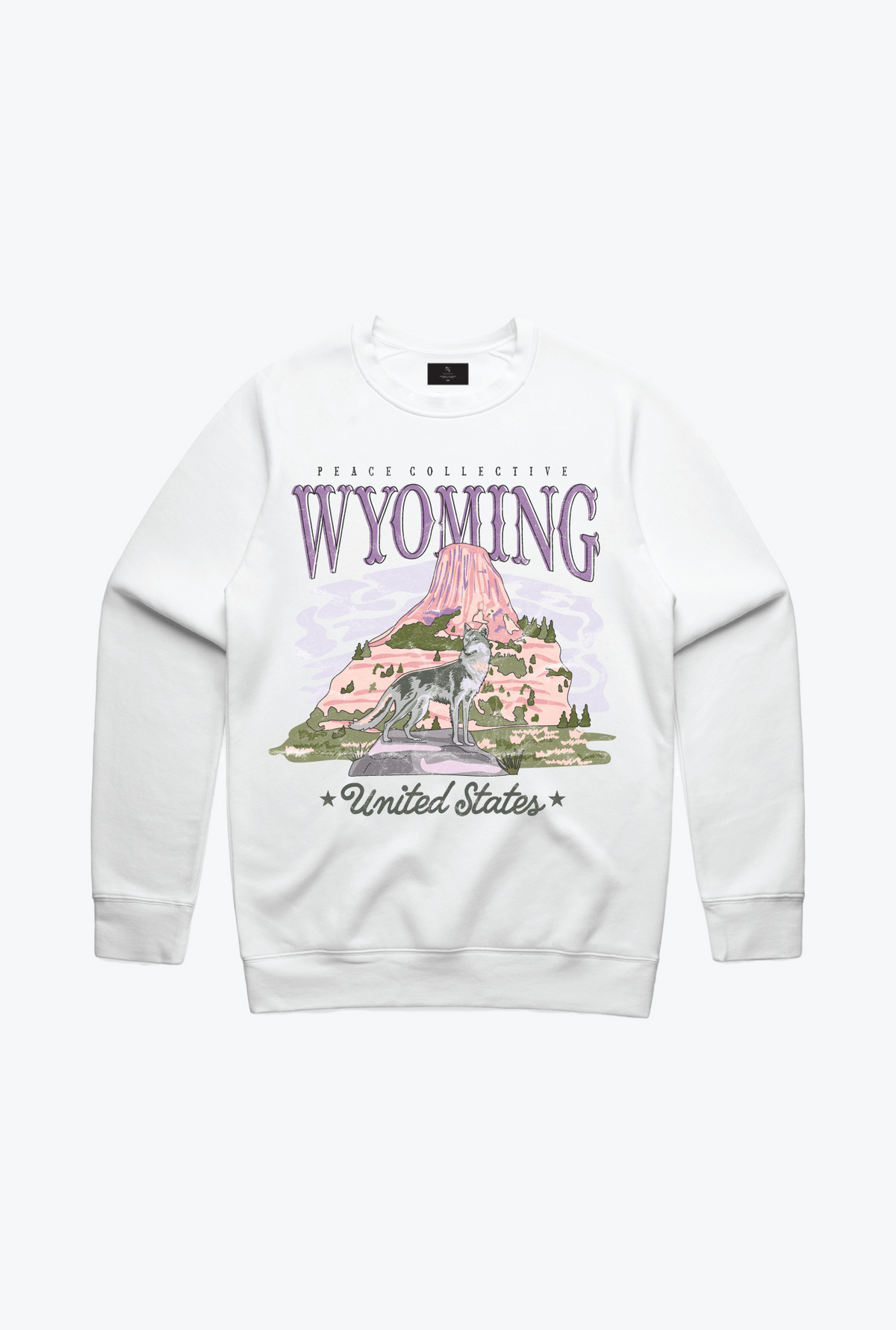 Wyoming Vintage Crewneck - White
