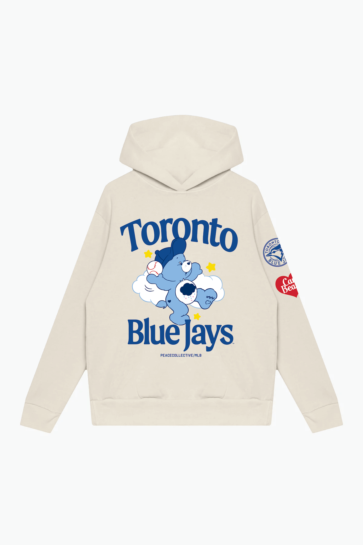 Toronto Blue Jays x Care Bears Champion Heavyweight Hoodie - Ivory