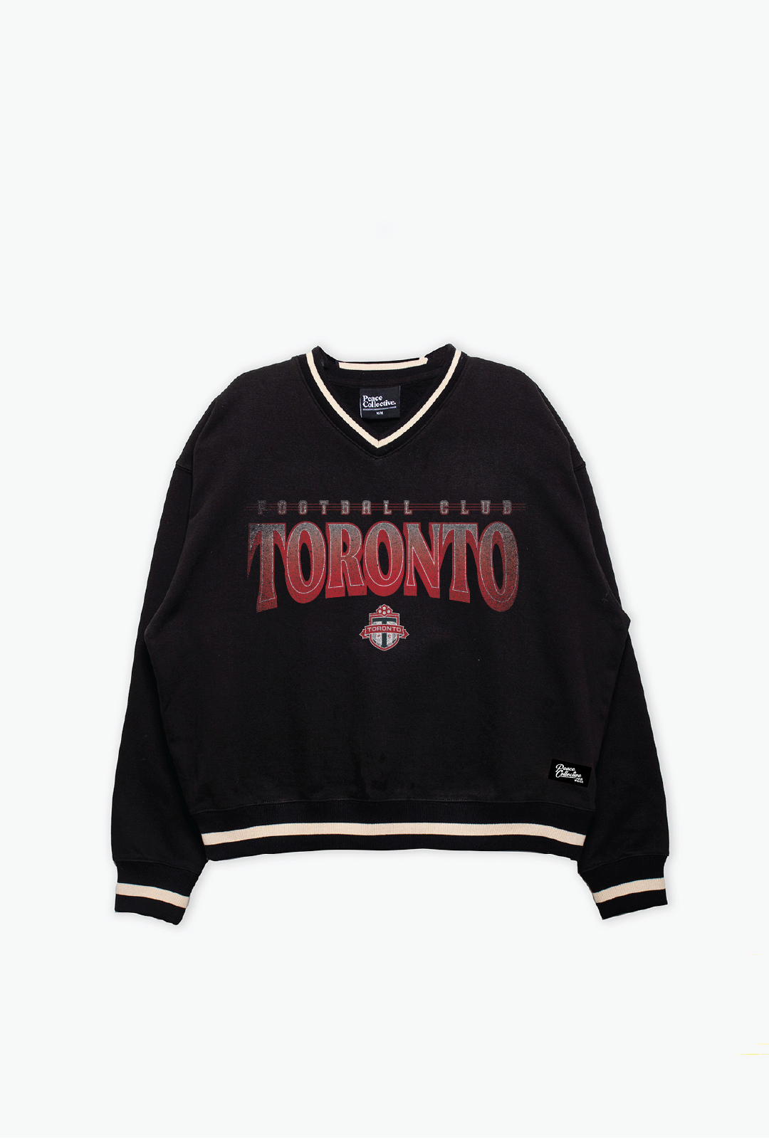 Toronto FC V-Neck Heavyweight Crewneck - Black