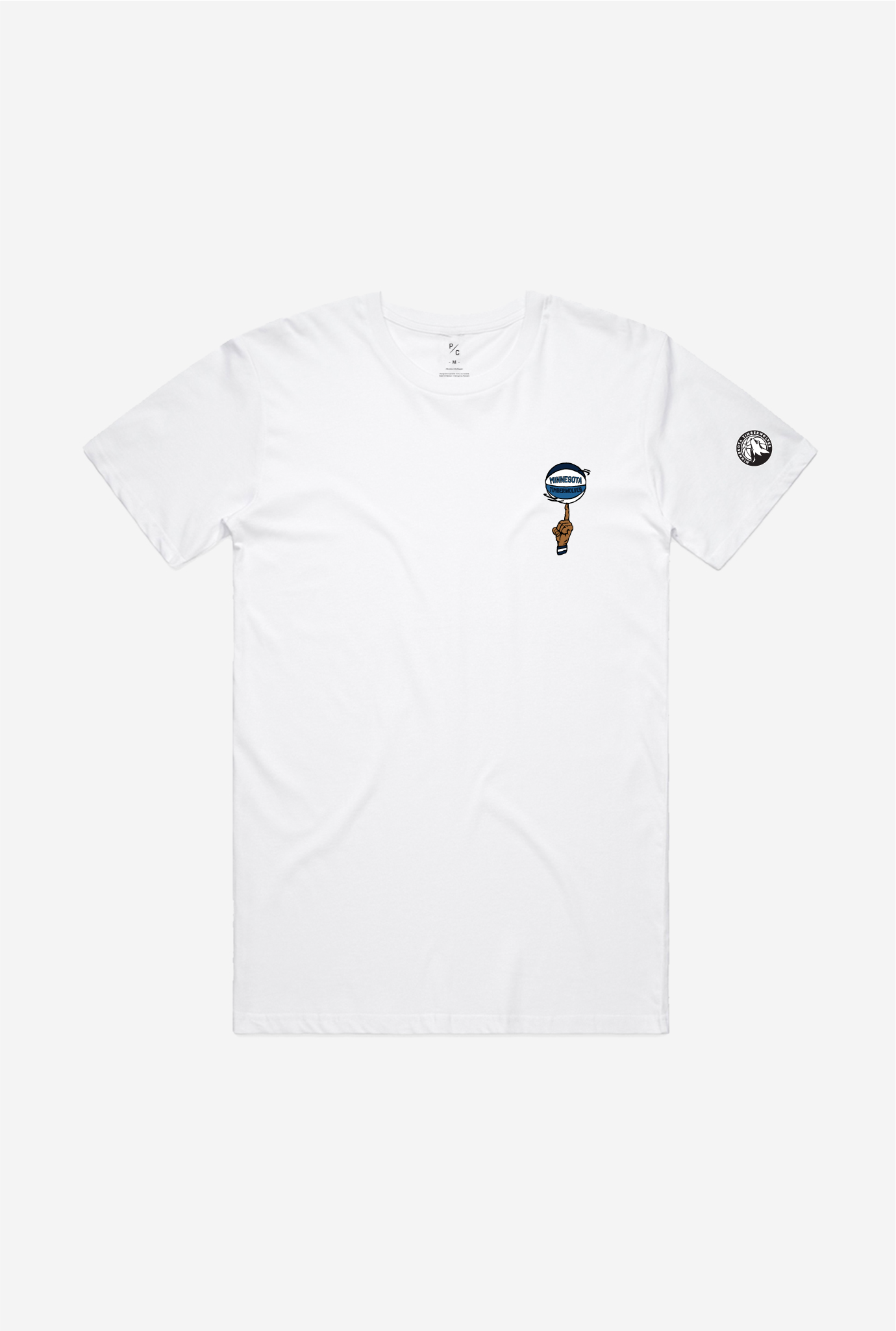 Minnesota Timberwolves Spinning Ball T-Shirt - White