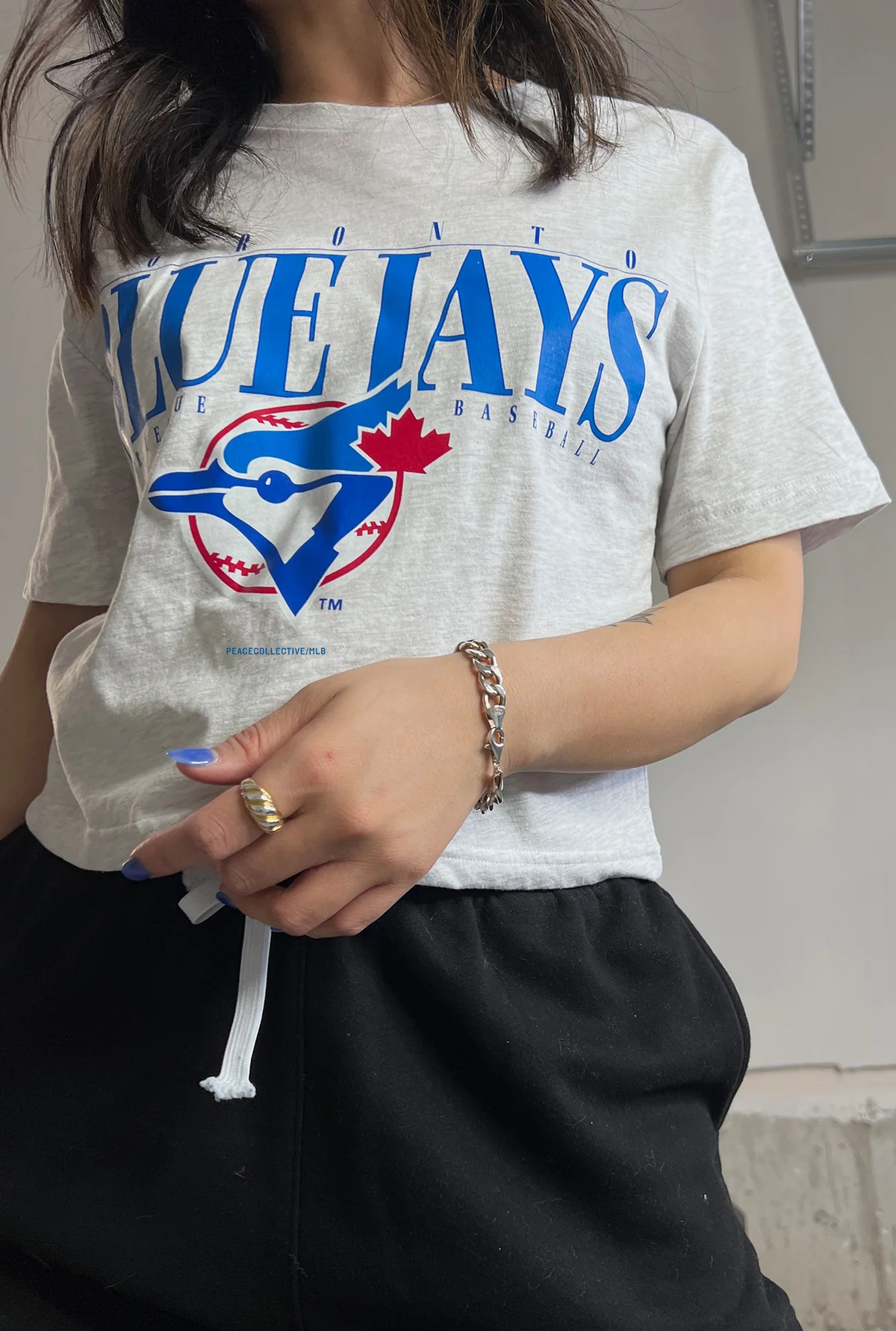 Toronto Blue Jays Kurzes T-Shirt - Aschgrau