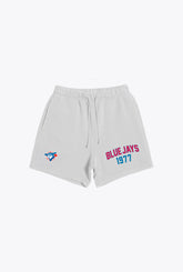 Toronto Blue Jays 1977 Heavyweight Fleece Shorts - Ash